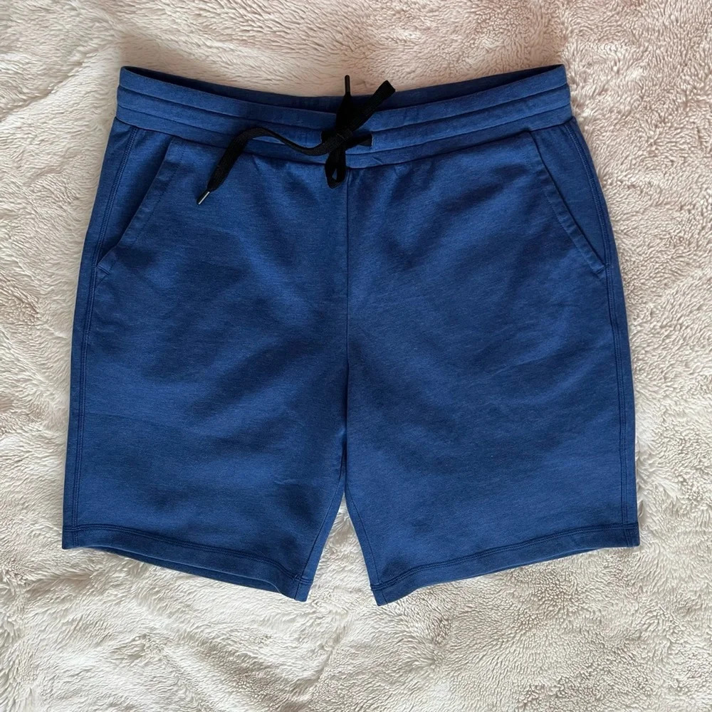 Men’s 32 degrees Blue Cotton Blend Loungewear Athletic Shorts Comfy Cozy Sport L